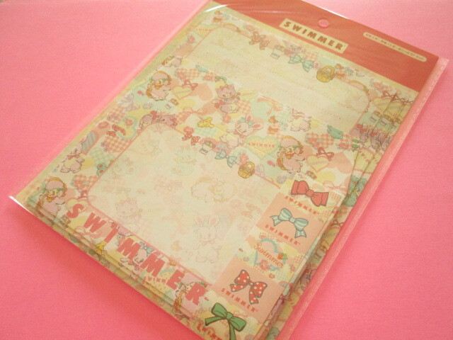 Photo1: Kawaii Cute Letter Set *SWIMMER (SE-SW10274)