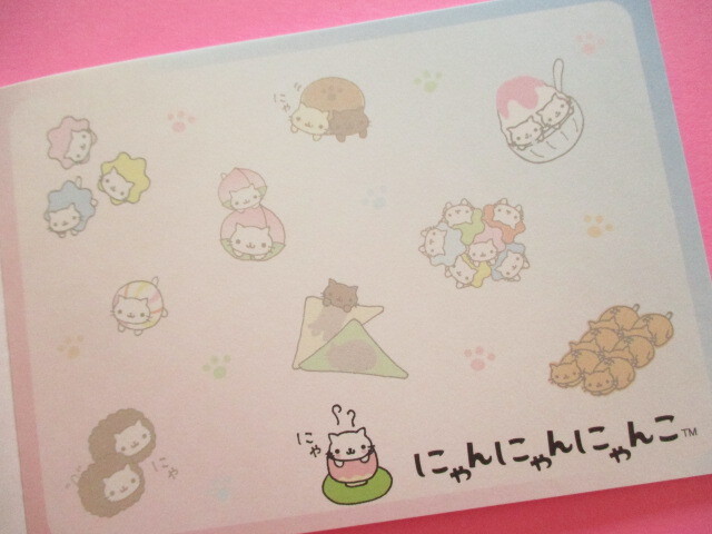 Photo: Kawaii Cute Large Memo Pad Set San-x *にゃんにゃんにゃんこ (MH23604)