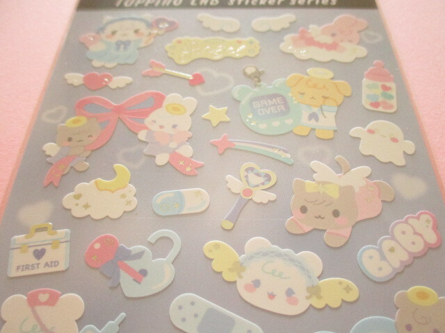 Photo: Kawaii Cute Topping Lab Stickers Sheet Gaia *Angel (466742-Blue)