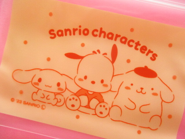 Photo: 12pcs Kawaii Cute Sanrio Characters B8 size Small Zipper Bags Set *Orange (38382)