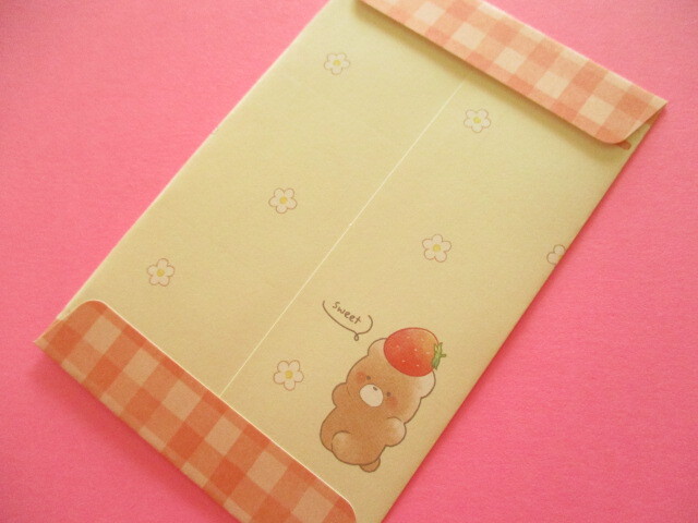 Photo: Kawaii Cute Mini Envelopes Pochibukuro Set Kyowa *ichigomamire (07-A17-Bear)