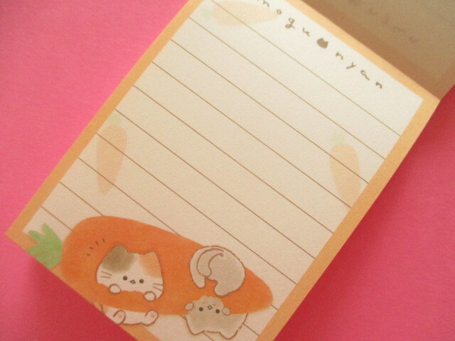 Photo: Kawaii Cute Mini Memo Pad Mogu♡nyan Kamio Japan *Carrot  (222042)