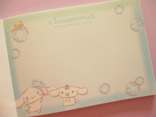 Photo: Kawaii Cute Mini Memo Pad Cinnamoroll Sanrio *Soap Bubble (123264)