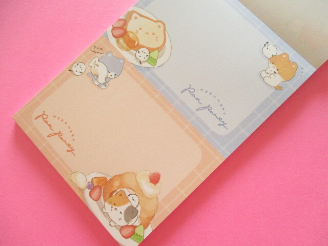 Photo: Kawaii Cute V Large Memo Pad Q-LiA *Neko Neko Pan Party (90065)