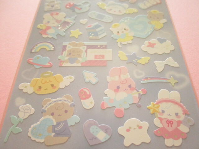 Photo: Kawaii Cute Topping Lab Stickers Sheet Gaia *Angel (466742-Blue)