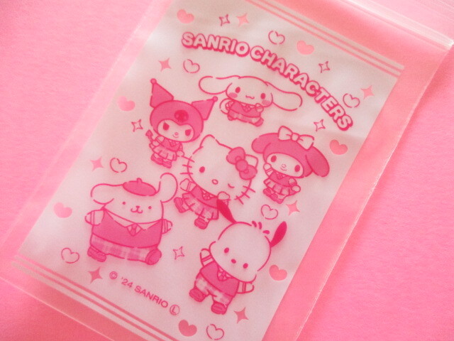 Photo: 12pcs Kawaii Cute Sanrio Characters B8 size Small Zipper Bags Set *Uniform (39082)