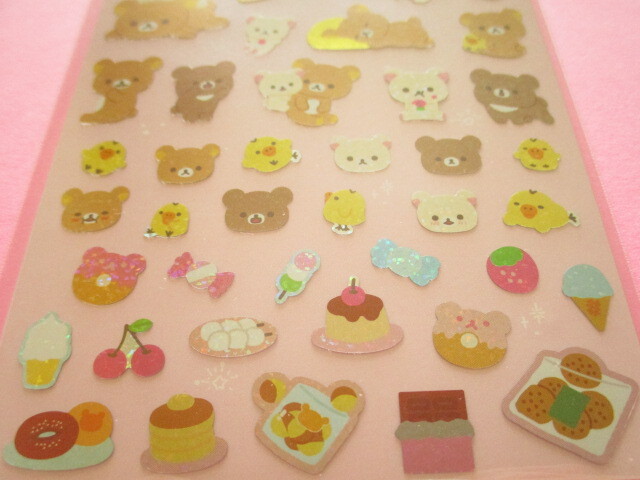 Photo: Kawaii Cute Kirakira Prism Stickers Sheet San-x *Rilakkuma (SE63702)