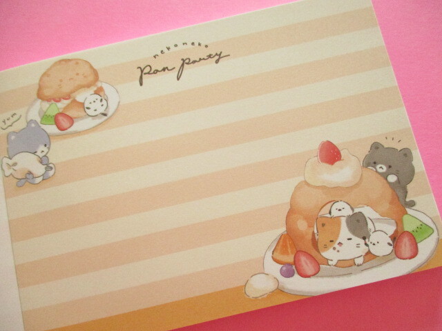 Photo: Kawaii Cute V Large Memo Pad Q-LiA *Neko Neko Pan Party (90065)