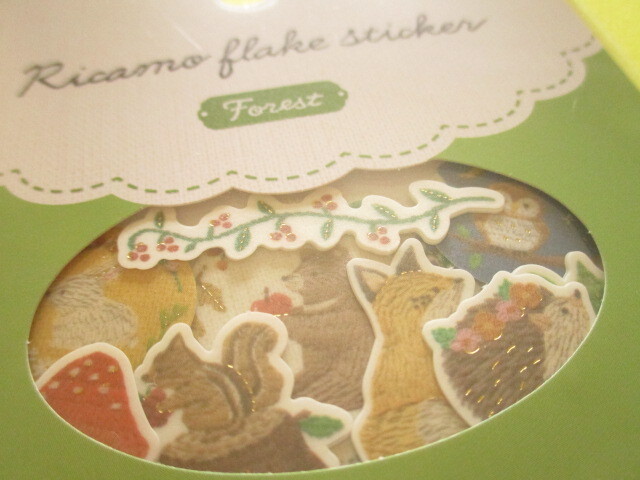 Photo: Kawaii Cute Ricamo Sticker Flakes Sack Gaia *Forest (467974)