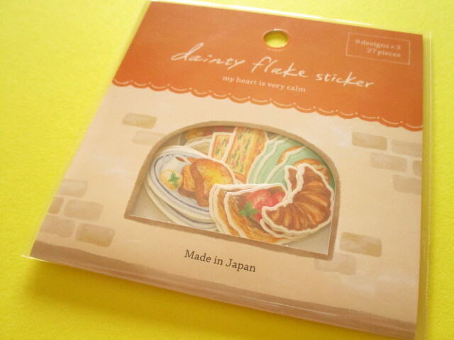 Photo1: Kawaii Cute Dainty Sticker Flakes Sack Gaia *Bread (467964)