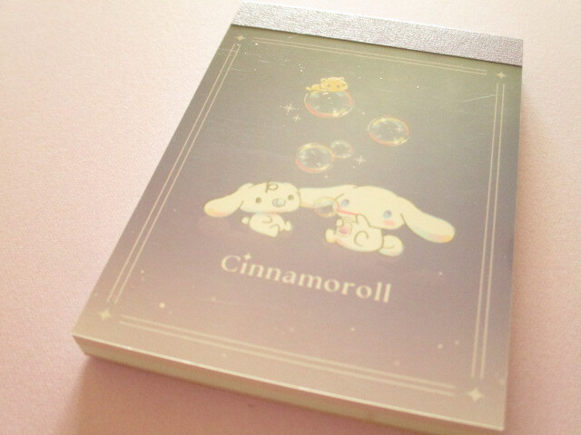 Photo1: Kawaii Cute Mini Memo Pad Cinnamoroll Sanrio *Soap Bubble (123264)