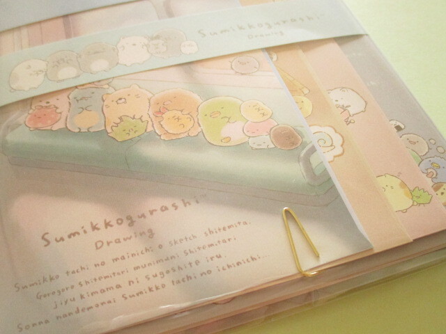 Photo: Kawaii Cute Regular Letter Set Sumikkogurashi San-x *Sumikkogurashi Drawing (LH81901)