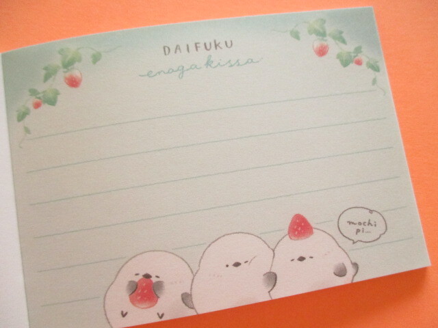 Photo: Kawaii Cute Mini Memo Pad Kamio Japan *Daifuku Enaga (223530)