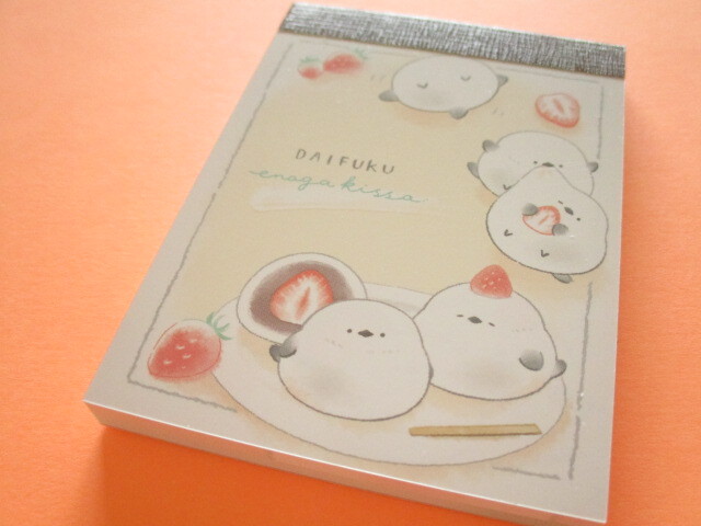 Photo1: Kawaii Cute Mini Memo Pad Kamio Japan *Daifuku Enaga (223530)