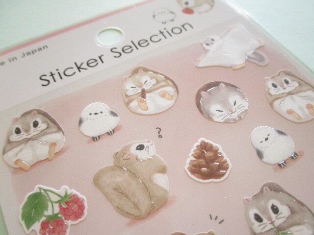 Photo: Kawaii Cute Stickers Sheet Gaia *Japanese dwarf flying squirrel (466746-2)