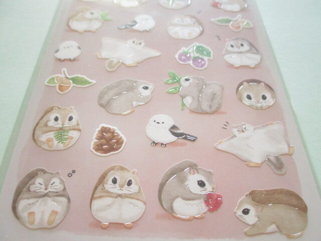 Photo: Kawaii Cute Stickers Sheet Gaia *Japanese dwarf flying squirrel (466746-2)