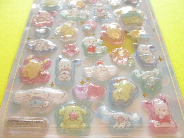 Photo: Kawaii Cute うるちゅる Pop Stickers Sheet Crux *Cinnamoroll/ POMPOMPURIN/ Pochacco (125918)