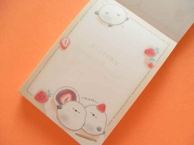 Photo: Kawaii Cute Mini Memo Pad Kamio Japan *Daifuku Enaga (223530)