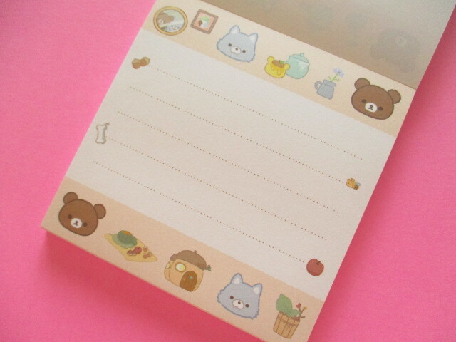 Photo: Kawaii Cute Square Memo Pad Rilakkuma San-x *Aokogu no otomari (MH23701)