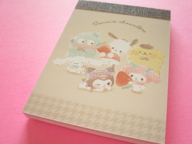 Photo1: Kawaii Cute Mini Memo Pad Sanrio Characters Crux *ふわふわラテ (126174）