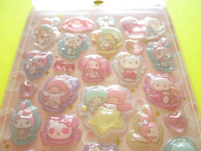 Photo: Kawaii Cute うるちゅる Pop Stickers Sheet Crux *Hello Kitty/ Little Twin Stars/ My Melody (125917)