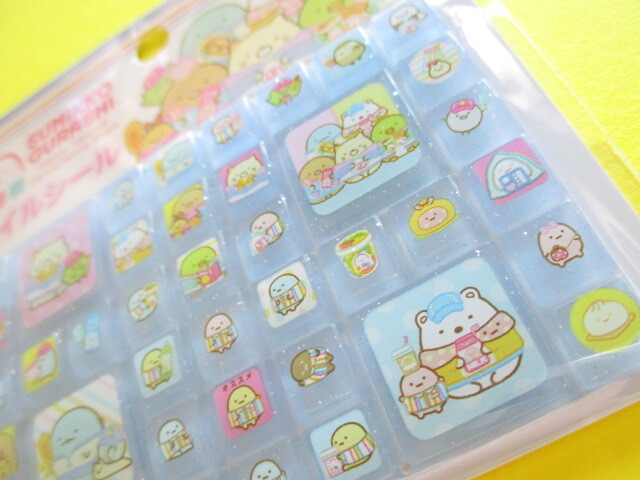 Photo: Kawaii Cute Tile Stickers Sheet Sumikkogurashi San-x *Happy Tapioca Convenience Store (SE64102)