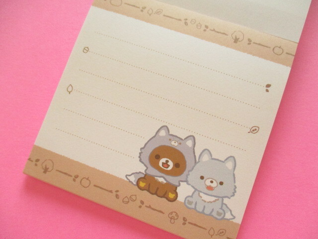 Photo: Kawaii Cute Square Memo Pad Rilakkuma San-x *Aokogu no otomari (MH23702)