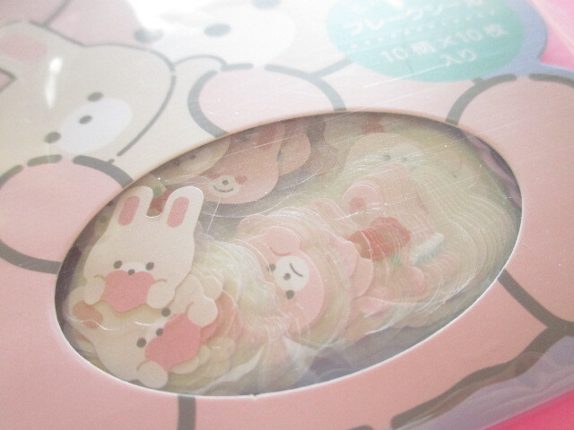 Photo: Kawaii Cute Sticker Flakes Sack Daily Animal  Amifa *Rabbit (141160-3)