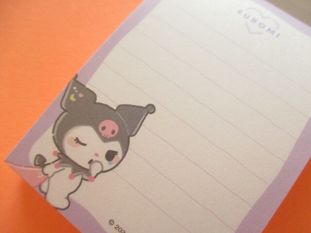 Photo: Kawaii Cute むにゃっと Item Collection Mini Memo Pad Sanrio *Kuromi (126550)