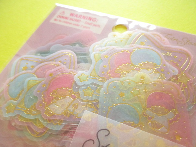 Photo: Kawaii Cute Sticker Flakes Sack Sanrio Sanrio Original *Little Twin Stars (43295-4)