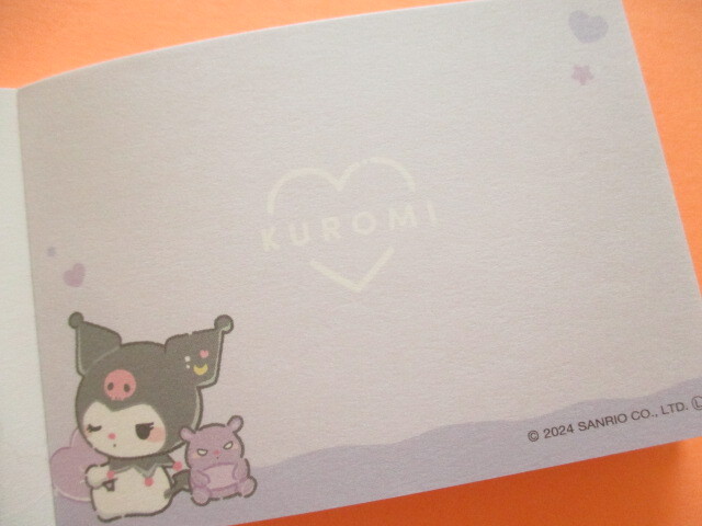 Photo: Kawaii Cute むにゃっと Item Collection Mini Memo Pad Sanrio *Kuromi (126550)