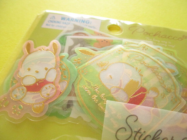 Photo: Kawaii Cute Sticker Flakes Sack Sanrio Sanrio Original *Pochacco (43760-3)