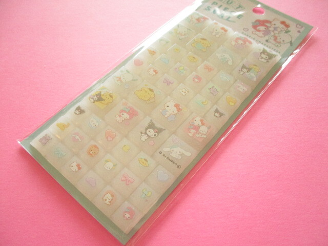 Photo1: Kawaii Cute Cut Piece Seal Crux *Sanrio Characters / むにゃっと (127443)