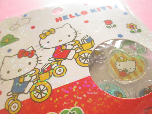 Photo: Kawaii Cute Ohajiki Disc Sticker Flakes Sack Sanrio *Hello Kitty  (126715)