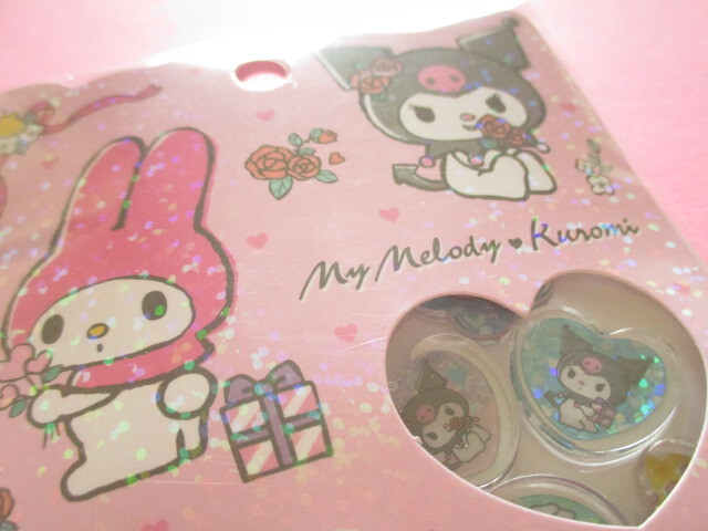 Photo: Kawaii Cute Ohajiki Disc Sticker Flakes Sack Sanrio *My Melody (126716)