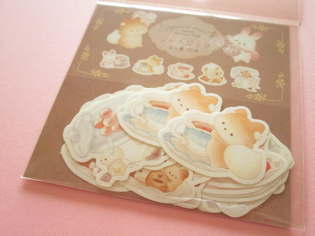 Photo1: Kawaii Cute Seal Bits Sticker Flakes Sack Sugarcocomuu San-x *Sweet Memory Time (SE65101)