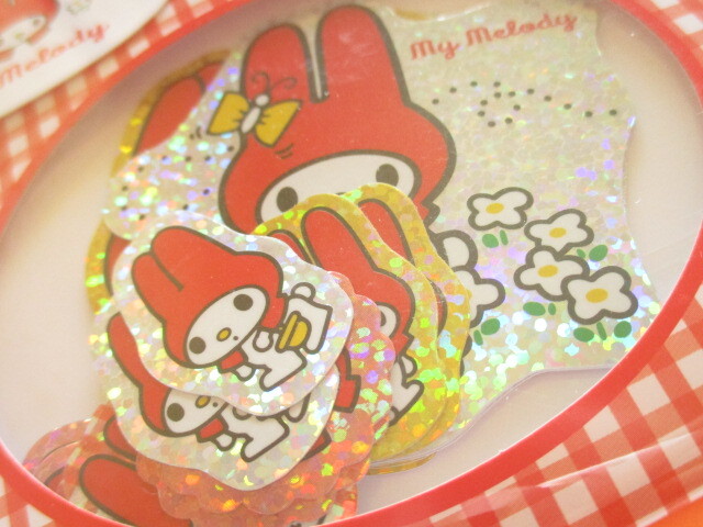 Photo: Kawaii Cute Sticker Flakes Sack Sanrio Characters sun-star *My Melody Red (S8546290)