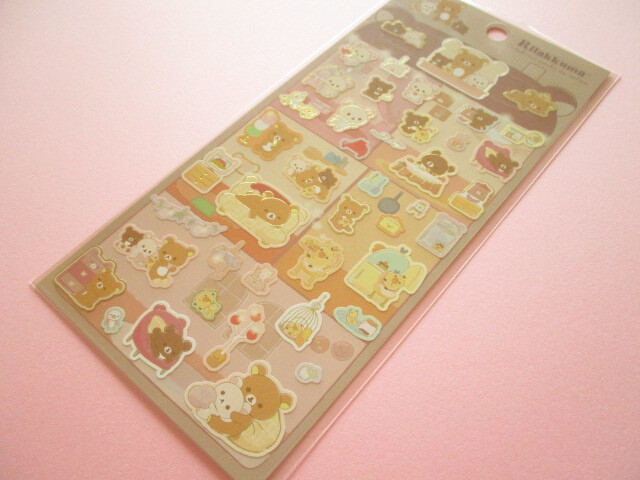 Photo1: Kawaii Cute Stickers Sheet Rilakkuma San-x *すてきなお家 (SE64901)