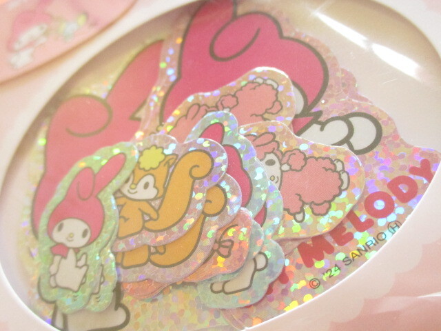 Photo: Kawaii Cute Sticker Flakes Sack Sanrio Characters sun-star *My Melody Pink (S8546797)