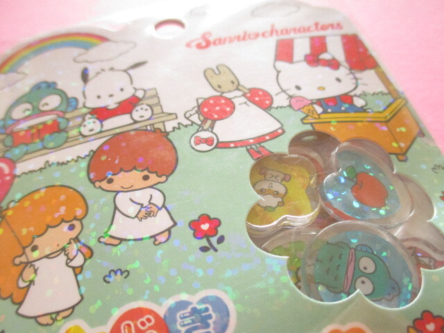 Photo: Kawaii Cute Ohajiki Disc Sticker Flakes Sack Sanrio *Sanrio Characters (126718)