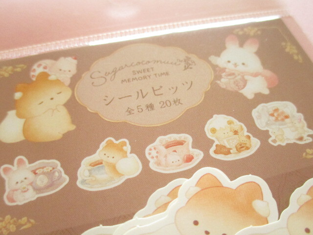 Photo: Kawaii Cute Seal Bits Sticker Flakes Sack Sugarcocomuu San-x *Sweet Memory Time (SE65101)