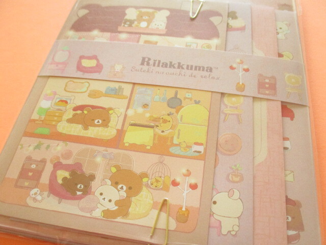 Photo: Kawaii Cute Regular Letter Set Rilakkuma San-x *すてきなお家 (LH82201)