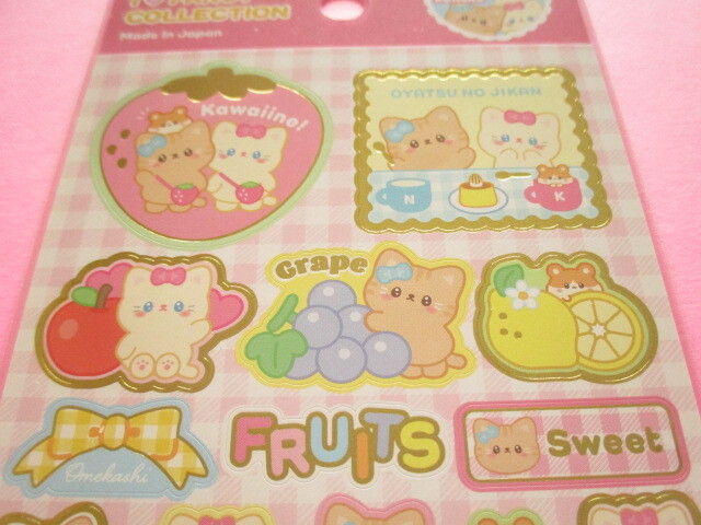 Photo: Kawaii Cute I ♡Fancy Collection Stickers Sheet Gaia *Lovely Koneko (468015)