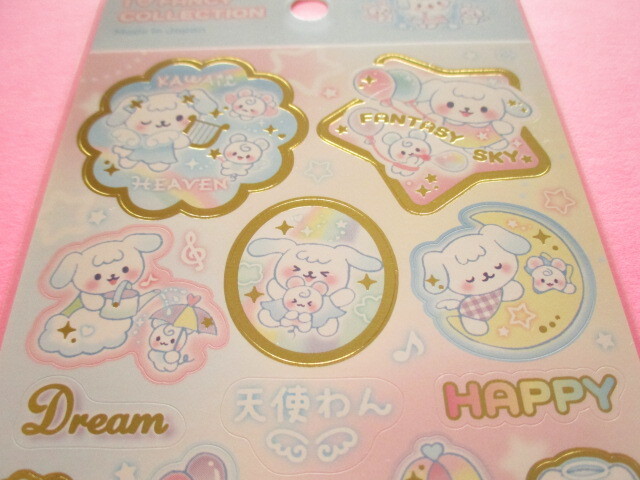 Photo: Kawaii Cute I ♡Fancy Collection Stickers Sheet Gaia *天使わん (468016)