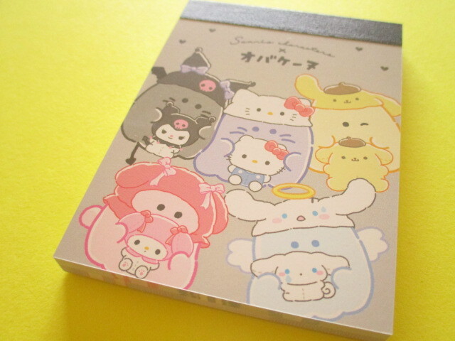 Photo1: Kawaii Cute Mini Memo Pad Sanrio Characters × Obakenu Crux *Set (127387）