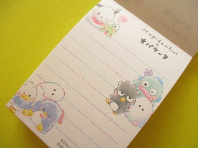 Photo: Kawaii Cute Mini Memo Pad Sanrio Characters × Obakenu Crux *Hapidanbui (127388）