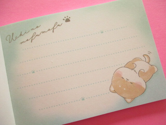 Photo: Kawaii Cute Mini Memo Pad Uchino Mofumofu Kamio Japan *Dog (224113)