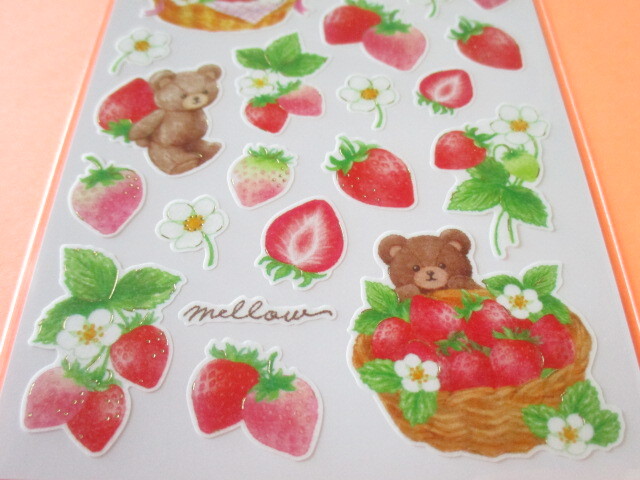 Photo: Kawaii Cute Stickers Sheet Gaia *Strawberry Life (466765)