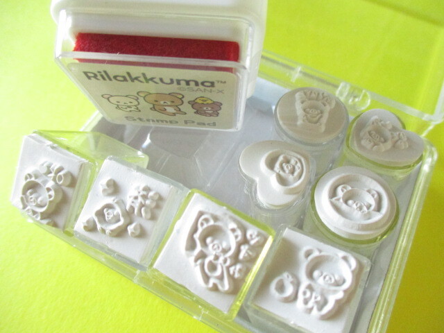 Photo: Kawaii Cute Rubber Stamps Set San-x *Rilakkuma (FT72501)