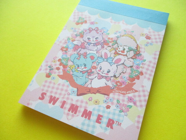 Photo1: Kawaii Cute Large Memo Pad *SWIMMER (SE-SW10266)